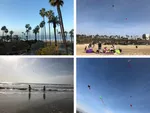collage of beach photos